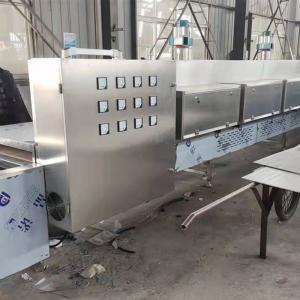 PLC Industrial Continuous Tunnel Dryer 4KW Microwave Drying Of Fruits And Vegetables