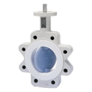 China Neotecha NeoSeal Lined Butterfly Valve with Manual Actuator Butterfly Valve supplier