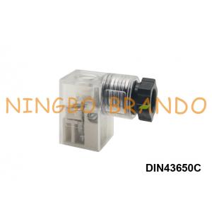 China DIN 43650 Form C Solenoid Valve Coil Electrical Connector Plugs With LED supplier