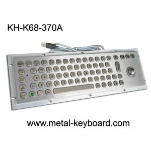 Vandal Resistant Industrial Computer Keyboard with trackball , water resistant keyboard Metal