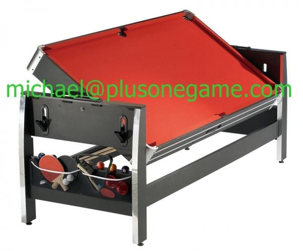 Manufacturer 84" Swivel Table 3 In 1 Combination Game Table Air Hockey Pool