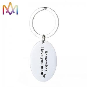 China Lead Free Hypoallergenic 304 Stainless Steel Message Keychain wholesale