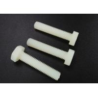 China M5 Hex Head Plastic Screws Bolt PA 66 Grade White Nylon Fastener on sale