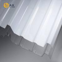 China 93% Light Transmittance 2mm Corrugated Polycarbonate Panels on sale