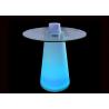 China Colors Changing Glass Top LED Cocktail Table High Standing Poseur Bar Club Use wholesale