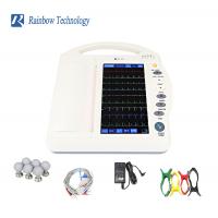 China Medical Touch Screen 12 Channels Portable ECG Monitor With Builtin Printer on sale