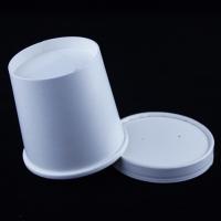 China White Compostable Soup Containers With Lid 16 Ounce Recyclable Paper Cups on sale