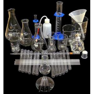 Acidic Materials Lab Glass Bottles , Science Lab Glasses Low Thermal Conductivity