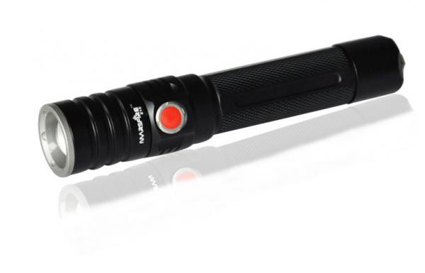 high power LED Zoom Flashlight , emergency 5 - mode Led Torch