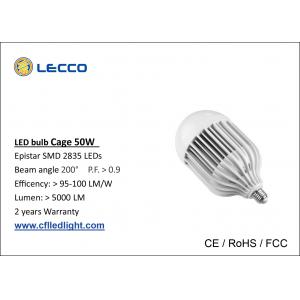 China B22 / E27 High Power LED Bulb Lights , Workshop Lighting Smd Led Indoor Light Bulbs 50W supplier