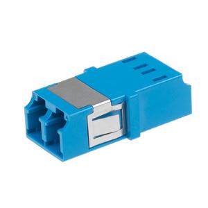 LC One Piece Integrated Fiber Optic Adapter Blue Color Apply To Ethernet Network