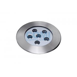 China 6 * 2W LED Underground Floor Light with Remote LED Driver , High Power LED In Ground Spotlights supplier