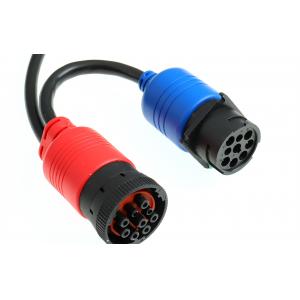 Heavy Duty J1939 Male To Female Extension OBD Cable For Vehicle Gateway Install