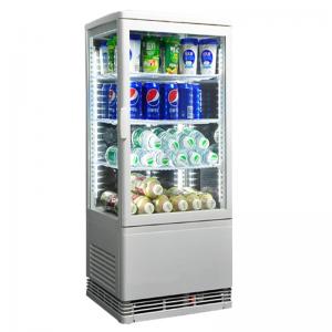 Commercial Four Side Table Top Glass Door Display Freezer