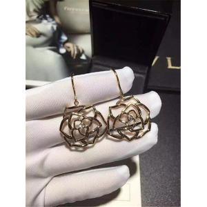 Pia Get Diamonds Of Hollow  Rose Earring 18kt Gold  With White Gold Or Yellow Gold Or Pink Gold