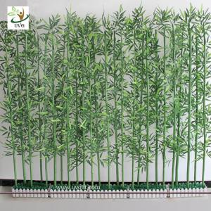 UVG wholesale decorative artificial lucky bamboo in silk and plastic leaves for indoor decoration PLT19
