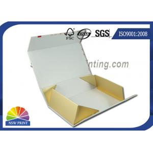 China Collapsible Foldable Gift Box Cold Foil Chocolate Gift Box with ribbon decorated supplier