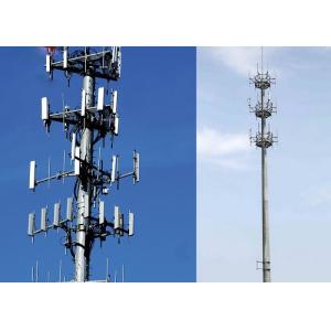 China Q235B / Q345B 45mの4.8S/6.8S/8.8Sボルトと重いMonopoleアンテナ鉄塔 supplier