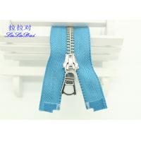 China Customized 22 Inch Heavy Duty Separating Zippers , Multi Color Tape Long Coat Zippers on sale