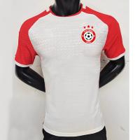 China Twill / Plain Pattern Thai Quality Football Jersey Red And White Men'S Football Uniform on sale