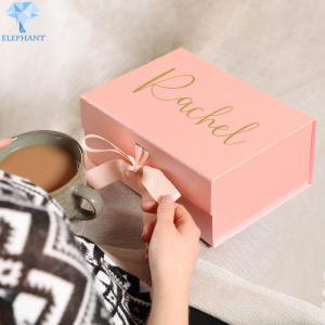China Recyclable Spot UV Jewelry Luxury Magnetic Gift Box With Bow supplier