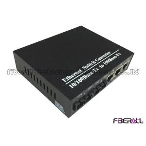 China Interruptor portuario multi de conexión en cascada de la fibra de Ethernet 100Base con 2 puertos ópticos a dos caras del SC 3 puertos de UTP supplier