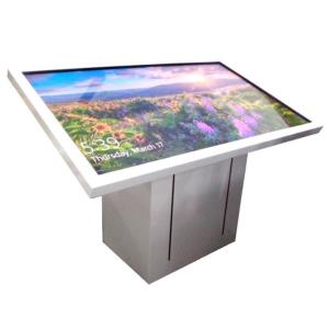 China I3/I5/I7コンピュータ相互トーテム55 1080Pタッチスクリーンの表示広告の小売りのキオスク supplier