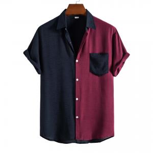 Woven Fabric Plus Size Men's Dress Shirt Sustainable Oversized T-shirts for Casual Wear