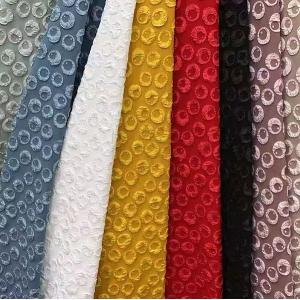 190-200gsm Stretch Embossed Jacquard Fabric Polyester Upholstery Material