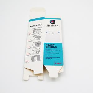 China Artpaper Foldable Flat Luxurious Gift Box Crash Lock Bottom Face Shield Packaging Box supplier