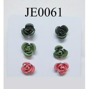 China rose  earring set supplier