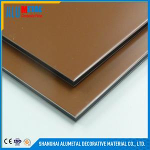 China Architecture PVDF Aluminum Composite Panel 2mm - 6mm For Prefabricated Buildings supplier