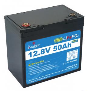 50AH 12.8V LiFePO4 Lithium Battery Backup Power Grade A Built In BMS