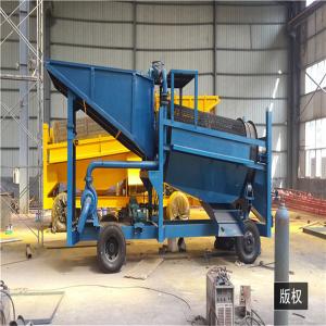 5-10 Tons Gold Ore Processing Plant Gold Washing Machine Trommel Screen