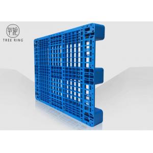 China Reversible HDPE Plastic Pallets For Racking Shelf Open Deck Rack 1ton 1200 * 1100 supplier