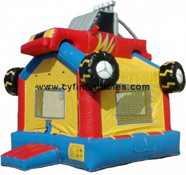 4×4 Meter Mini Bounce House Inflatable Car Combo Customized Color