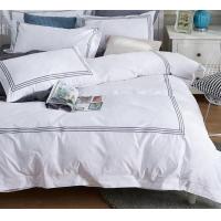 China Elegant Home 60s Pure Cotton Customized Hotel Bedding Set with YARN DYED Pattern on sale