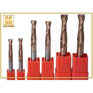 Flat Bottomed Carbide Milling Cutter , ISO9001 Two Edged End Mill Cutter