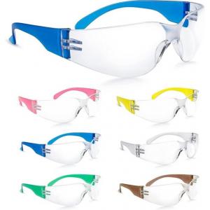 China Blue Polycarbonate UV Protection Eye Protection Safety Glasses Scratch Resistant UV 400 supplier