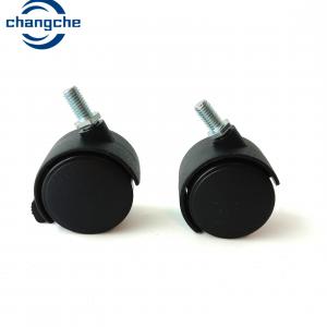 China Office Chair Silent Swivel Threaded Stem Casters Wheels With Brake 2Inch supplier