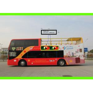 Creative Bus Ads Mobile led bus display for Digital Bus Advertising , High definition