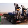 2 axles 40 tons flat deck low bed trailer low loader semi trailer for sale