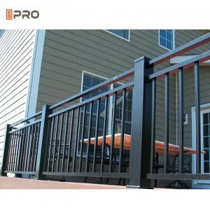 China Powder Coated Aluminum Balustrade Fencing Decorative Black Garden Pool Slat Panels Fence supplier