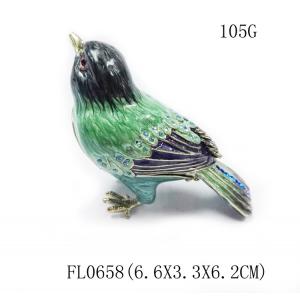 Animal Bird Trinket Box Animal Jewelry Box Blue Bird Metal trinket box