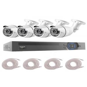 20m Ir Nvr CCTV 4chs 2.0MP IP POE Cameras Kits 1/3" CMOS