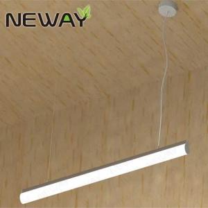 China 24W 36W 48W Indoor Lighting LED Tube Pendant Light Fluorescent Tube Lamp Luminaire Fixture Office LED Linear Light supplier