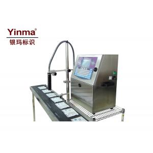 China 3-15mm Height Inkjet Barcode Printer , Expiry Date Printing Machine For Food Bags supplier