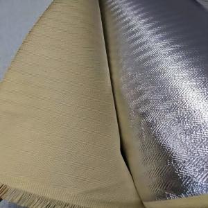 China Herringbone Weaving 100% Para Aramid Aluminized Fabric supplier