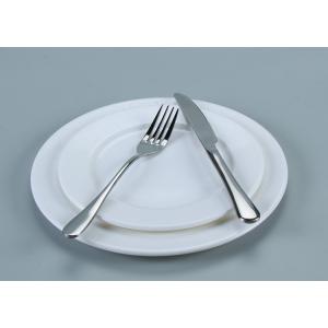 Unbreakable Plain White Plastic Melamine Buffet Dinner Plates