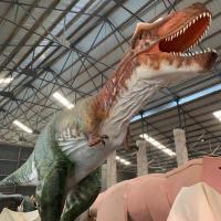 China Big Realistic Animatronic Dinosaur T Rex Dinosaur Statue And Playground on sale